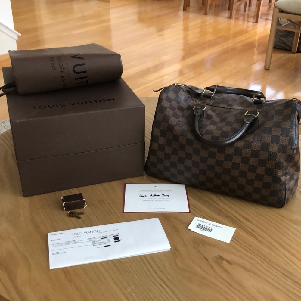 Louis Vuitton Speedy 30 Damier Ebene